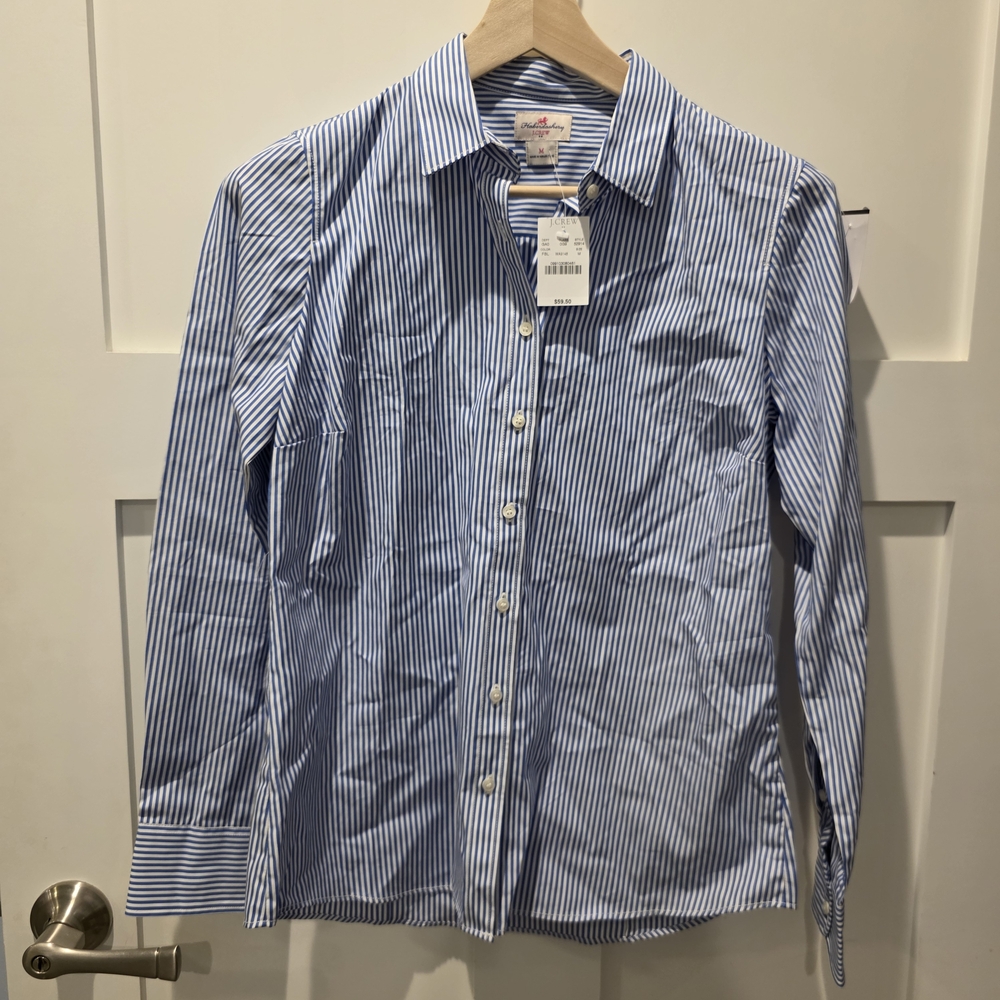 Blue Striped Women's Top